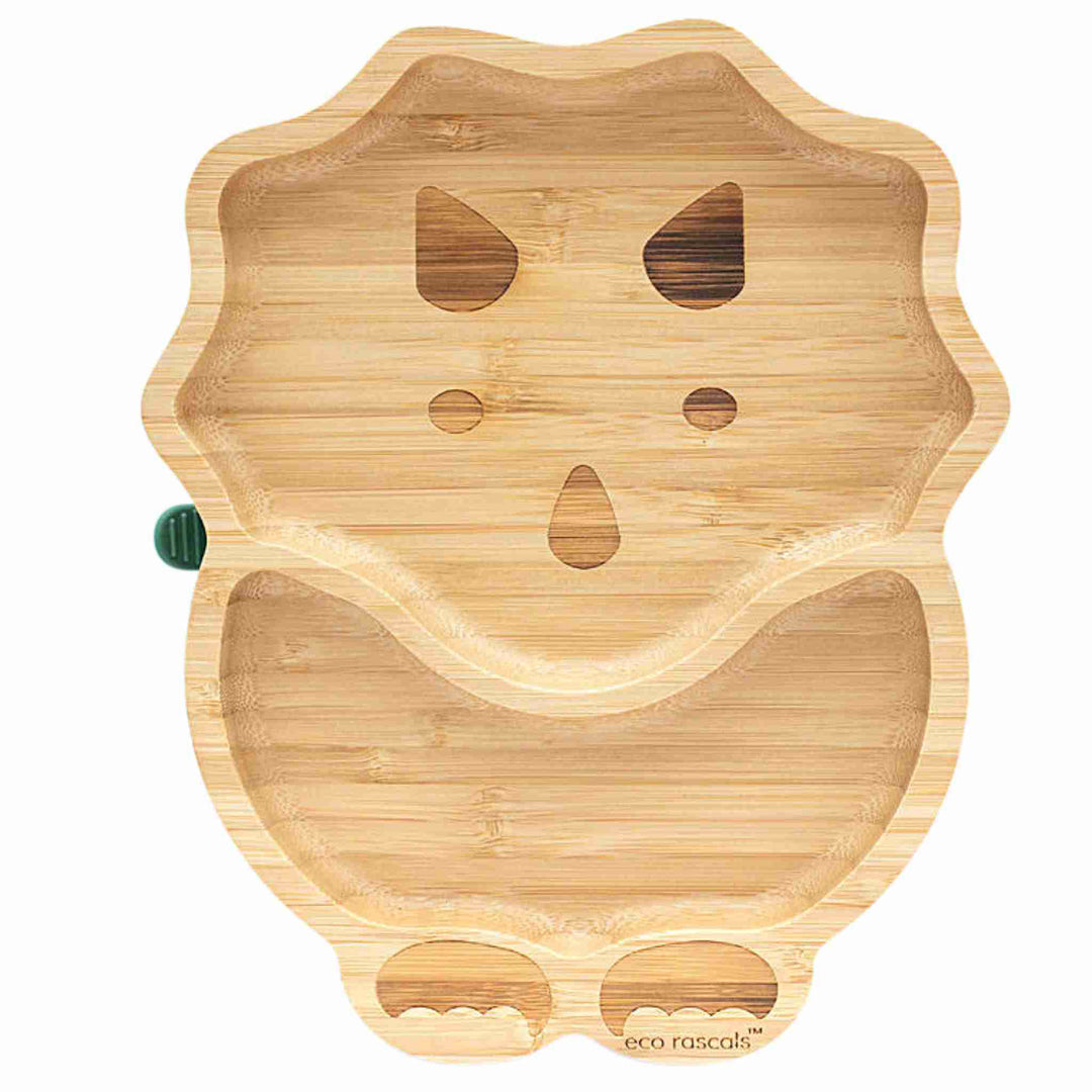 Eco Rascals Dinosaur Suction Bamboo Feeding Plate
