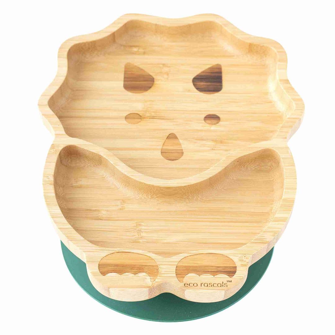 Eco Rascals Dinosaur Suction Bamboo Feeding Plate