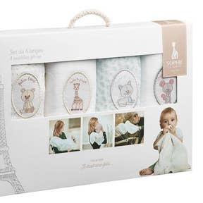 Sophie La Girafe - Set of 4 Muslins