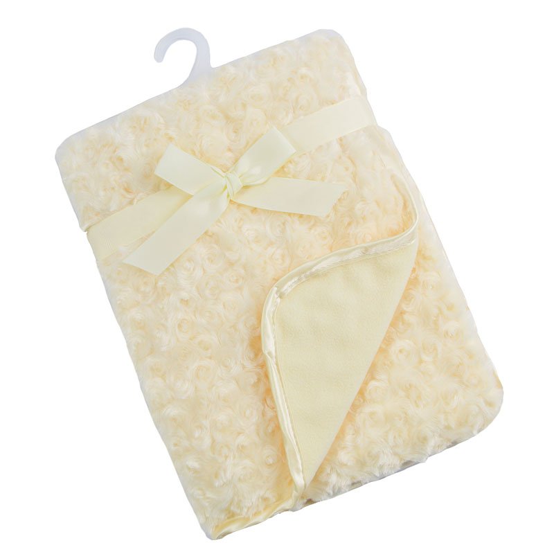 Lemon Rose Mink Ultra Soft Baby Blanket Wrap - 100cm