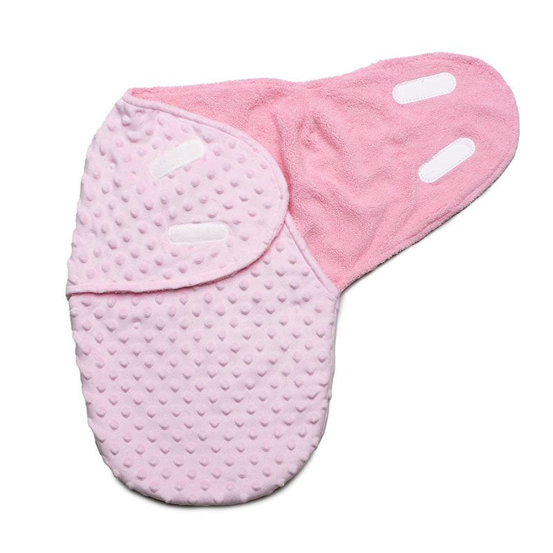 Wickeltuch aus Nerz mit Blasenmuster, Rosa
