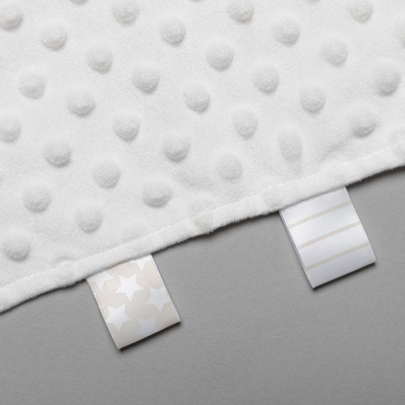 35cm Ultra Soft White Bubble Sensory Taggie Unisex Baby Comforter - Perfect for Soothing and Comforting Your Little One
