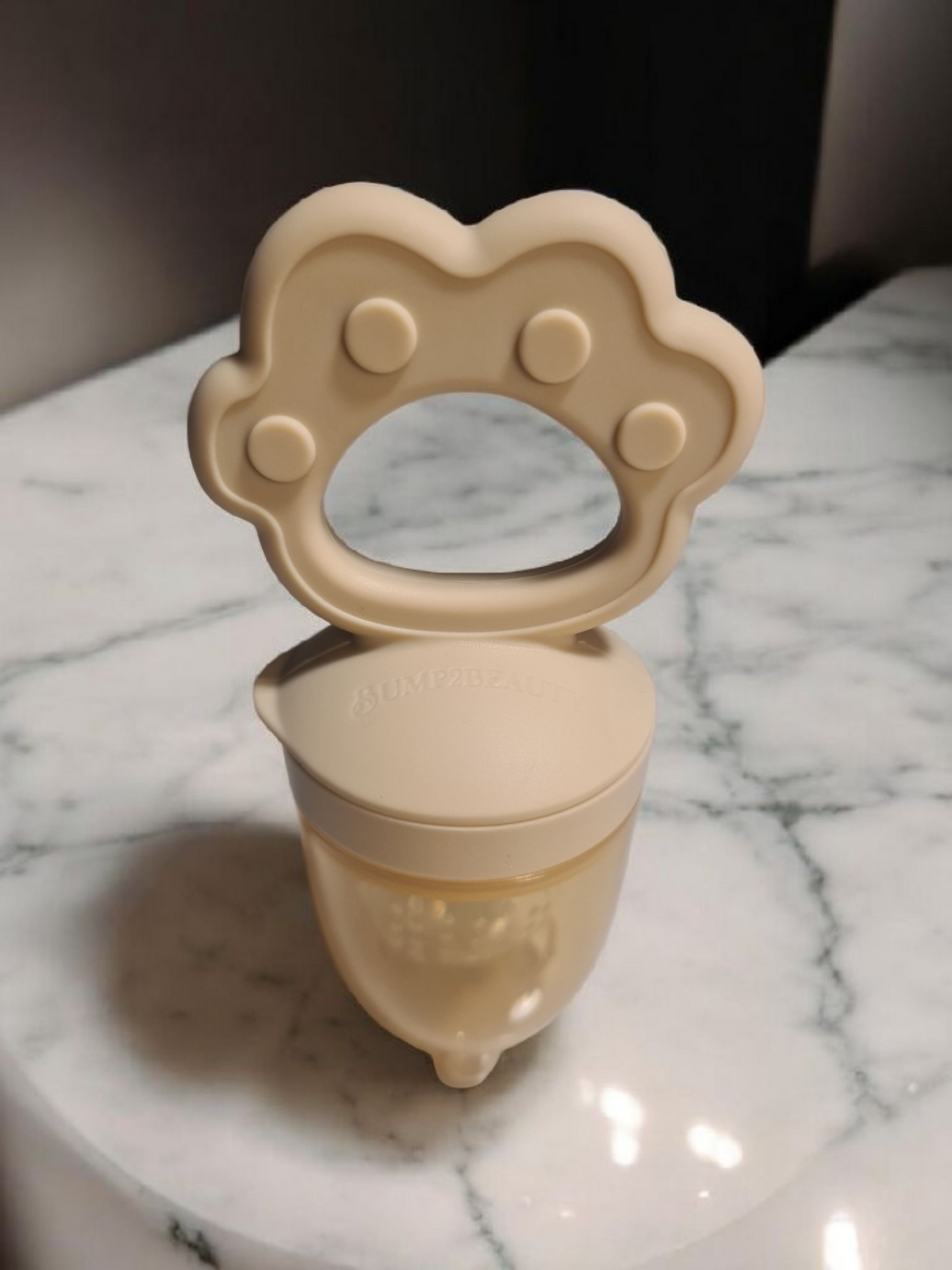 Bump2Beauty Cream Silicone Baby Feeder Pacifier