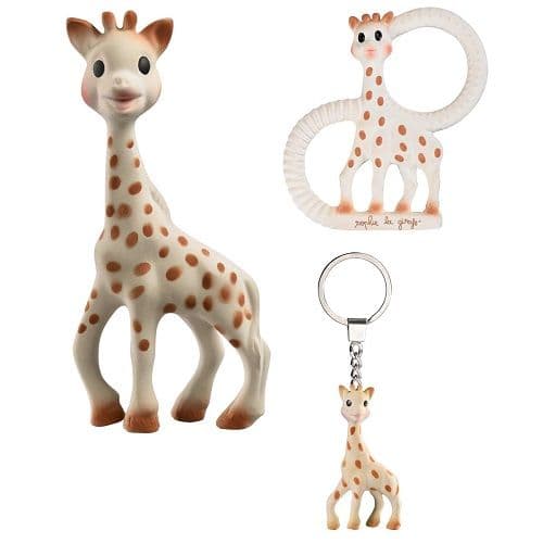 So Pure Sophie La Girafe Trio - Teether - Natural Rubber