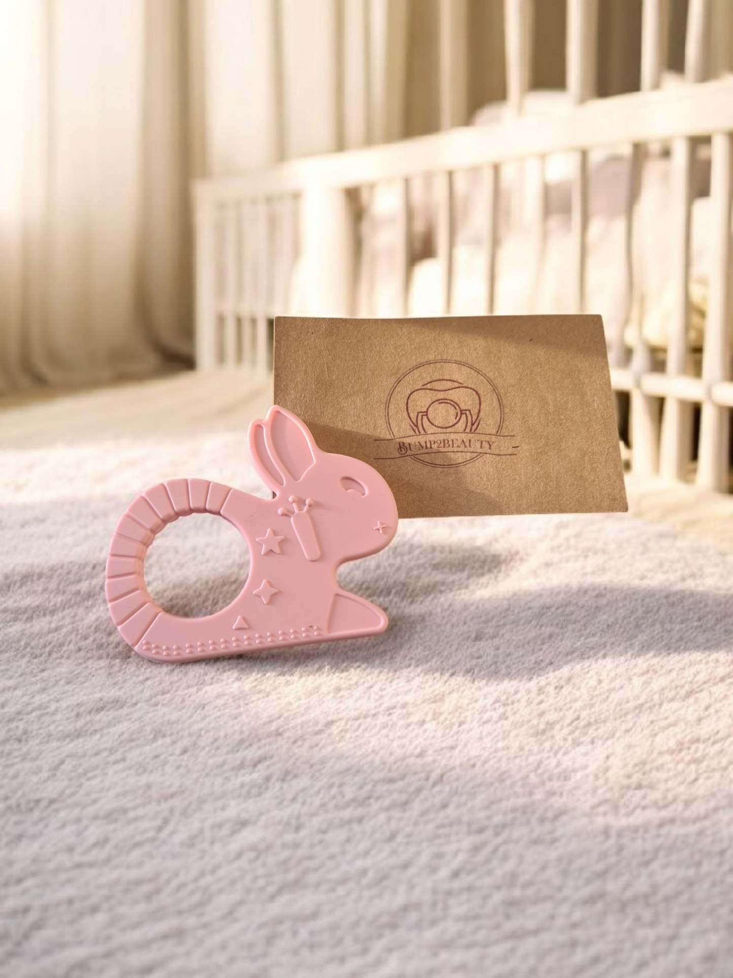 Bump2Beauty Rabbit Shaped Silicone Easy Hold Teether