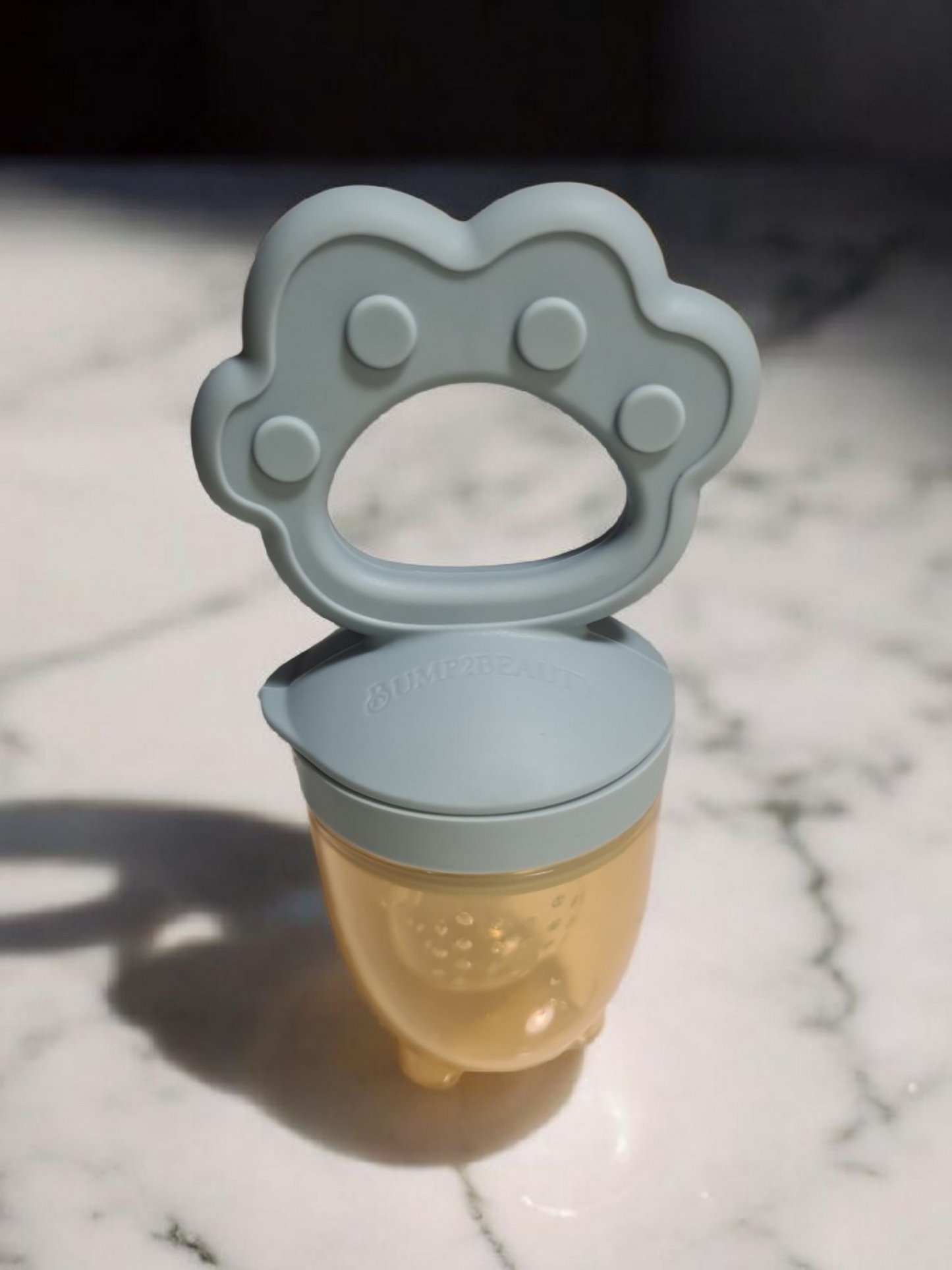 Bump2Beauty Pastel Blue Silicone Baby Feeder Pacifier