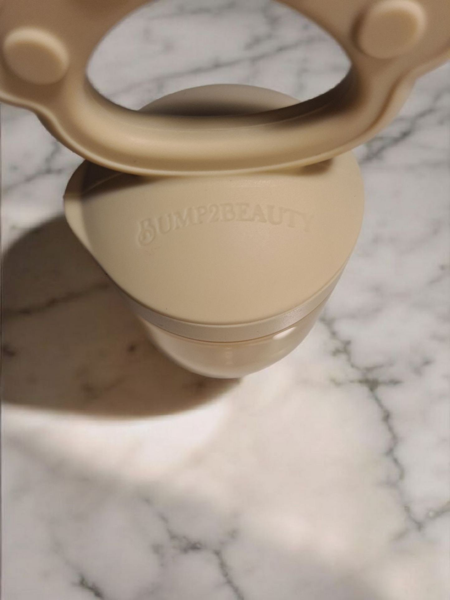 Bump2Beauty Cream Silicone Baby Feeder Pacifier
