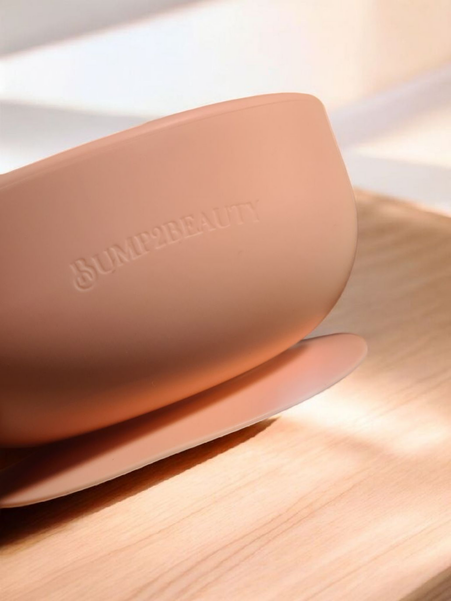 Bump2Beauty Pink Silicone Feeding Bowl & Spoon Set