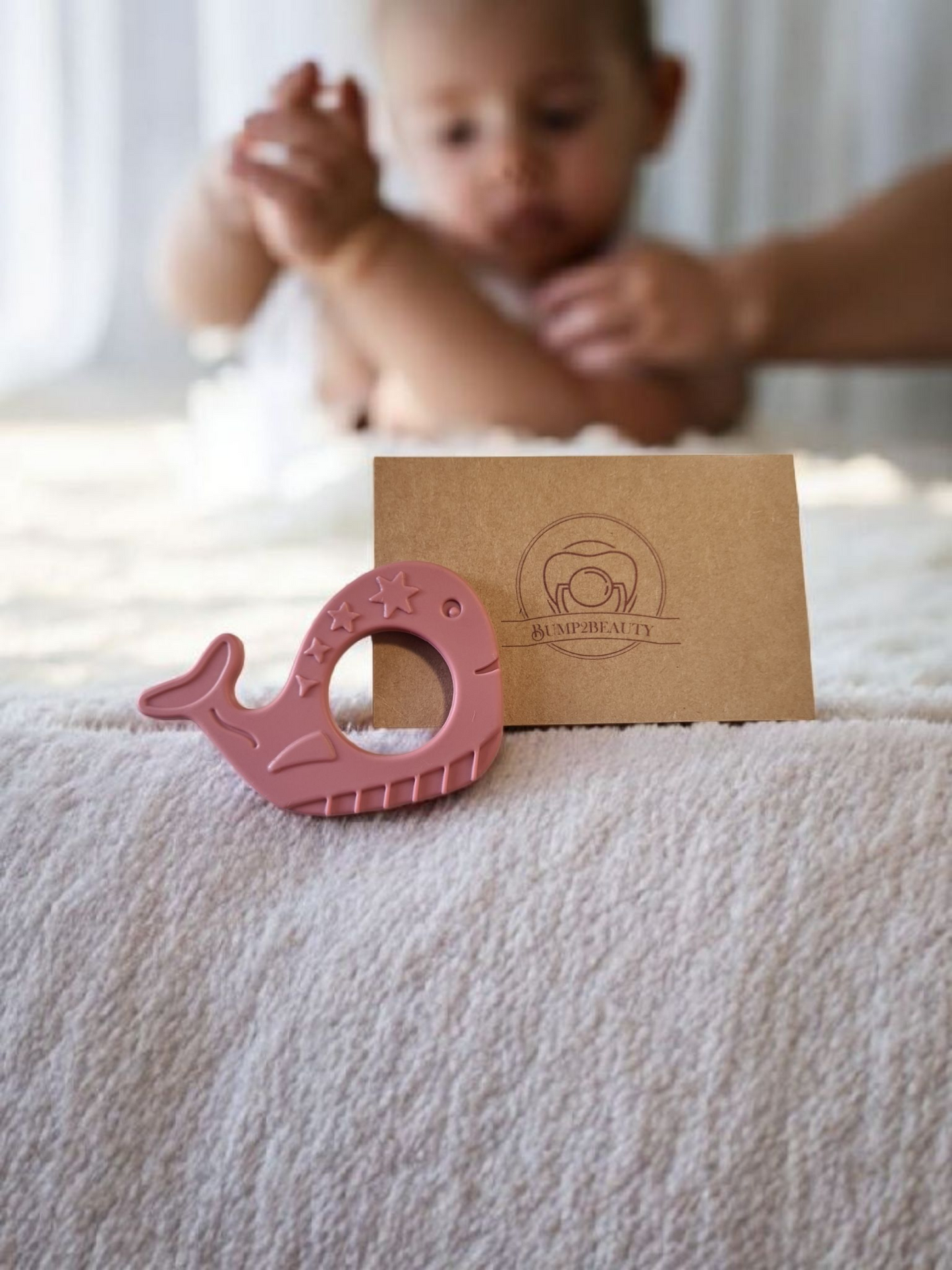 Bump2Beauty Whale Shaped Silicone Easy Hold Teether
