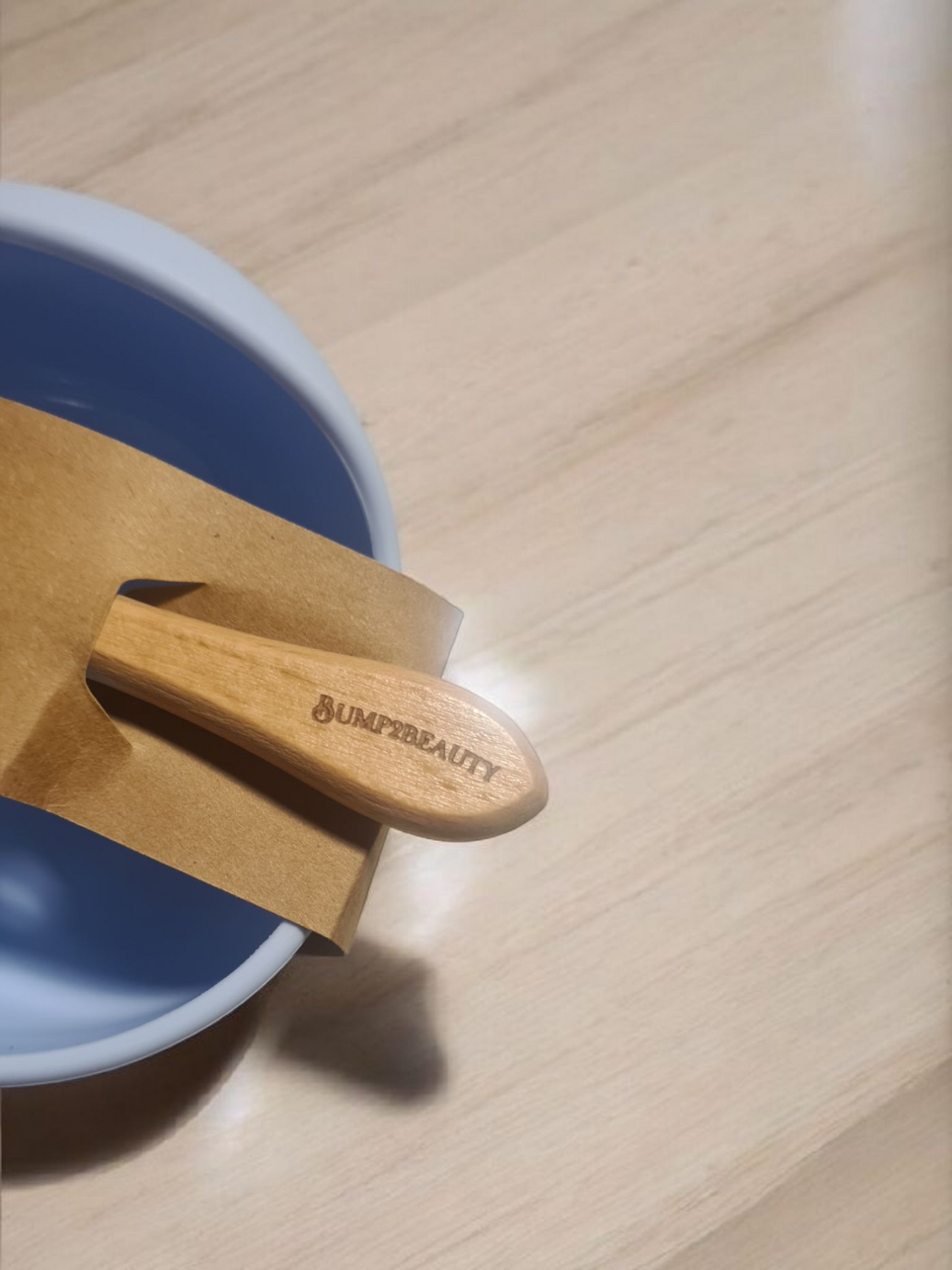 Bump2Beauty Blue Silicone Feeding Bowl & Spoon Set