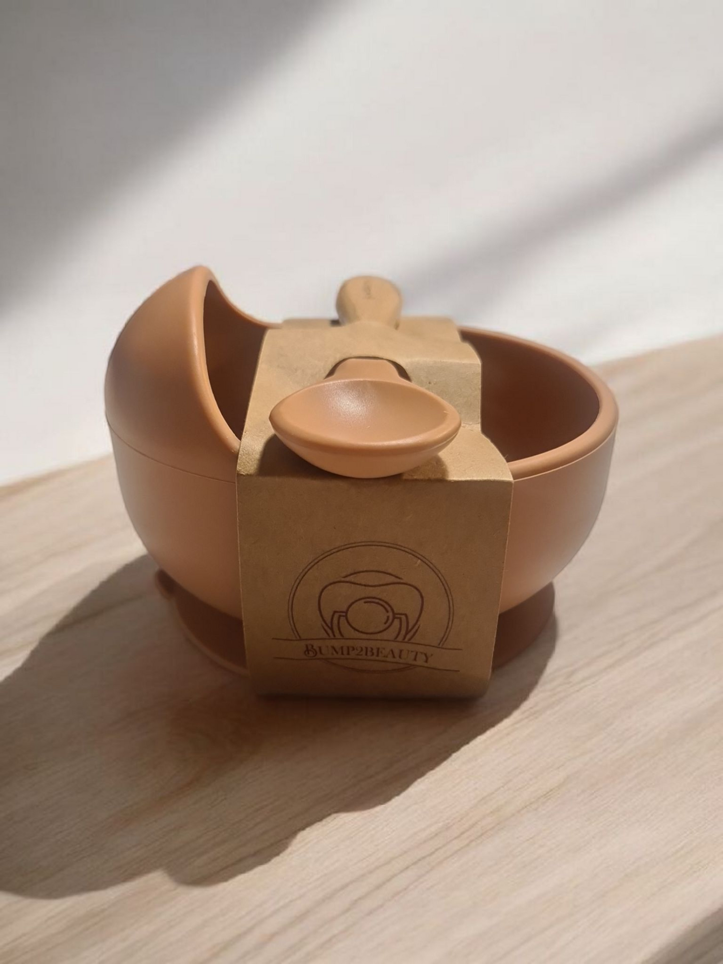 Bump2Beauty Coral Silicone Feeding Bowl & Spoon Set