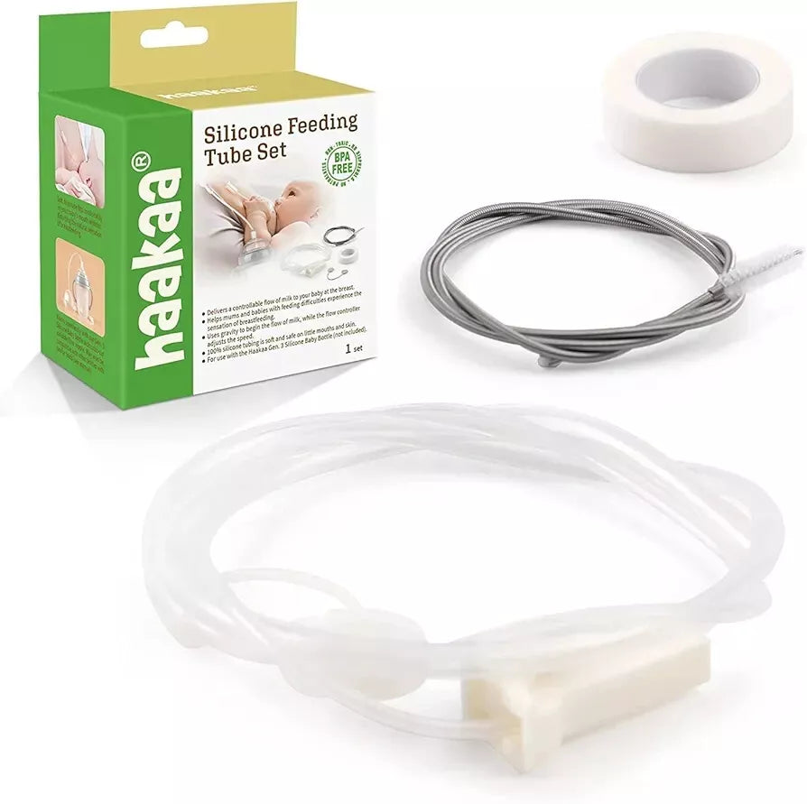 Haaka' Silicone Feeding Tube Set for Breastfeeding Moms - Perfect for Nursing