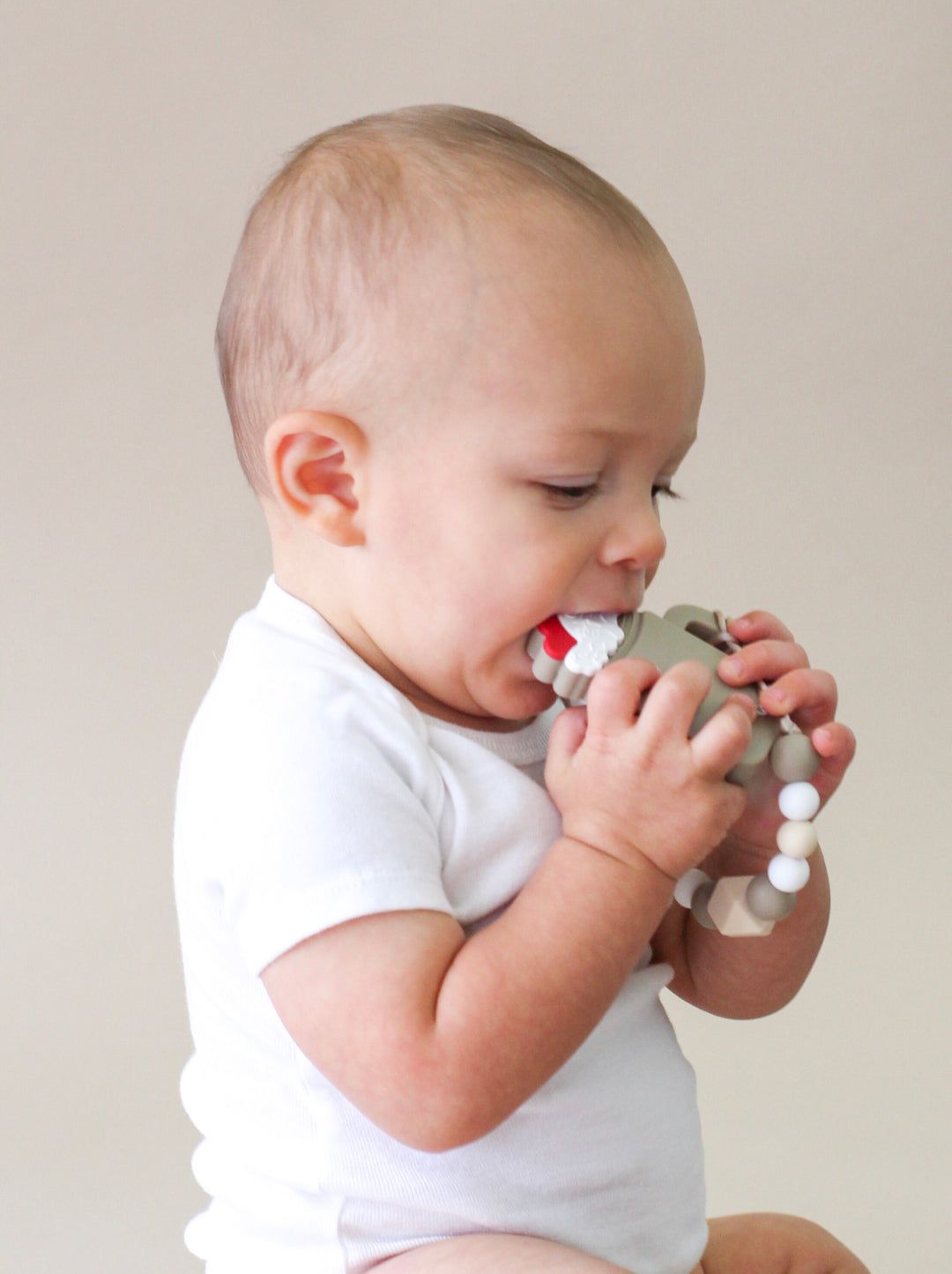 Gummy chic chocolate milkshake silicone sensory teether