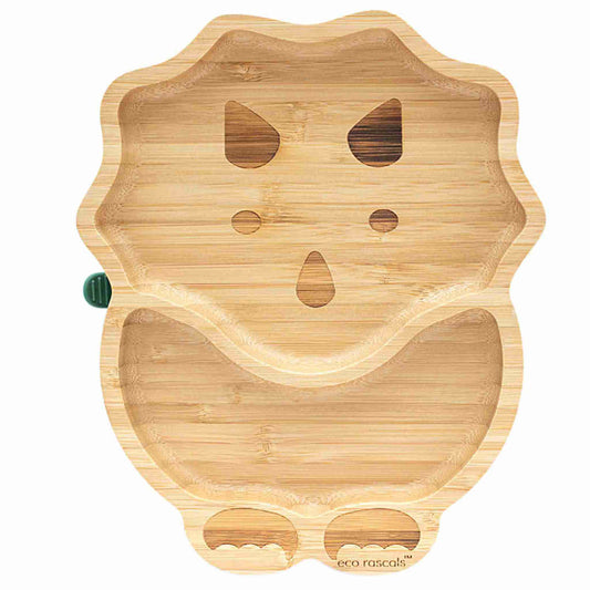 Eco Rascals Dinosaur Suction Bamboo Feeding Plate