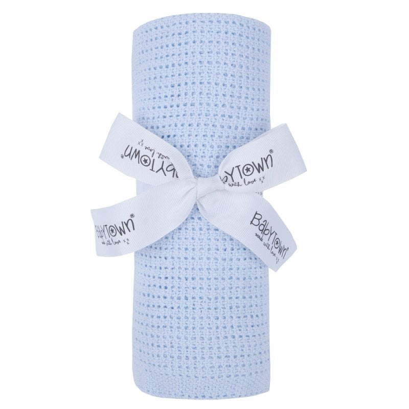 Weicher Griff, blauer Zelltuch-Schal/Decke