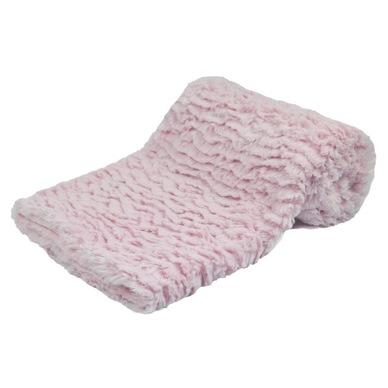 100cm Baby Girls Pink Fleece Blanket Wrap - Soft and Cozy