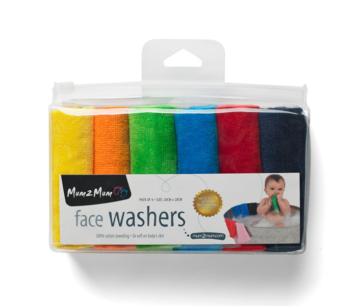 Mum2Mum 6 Pack Baby Face Wash Cloths