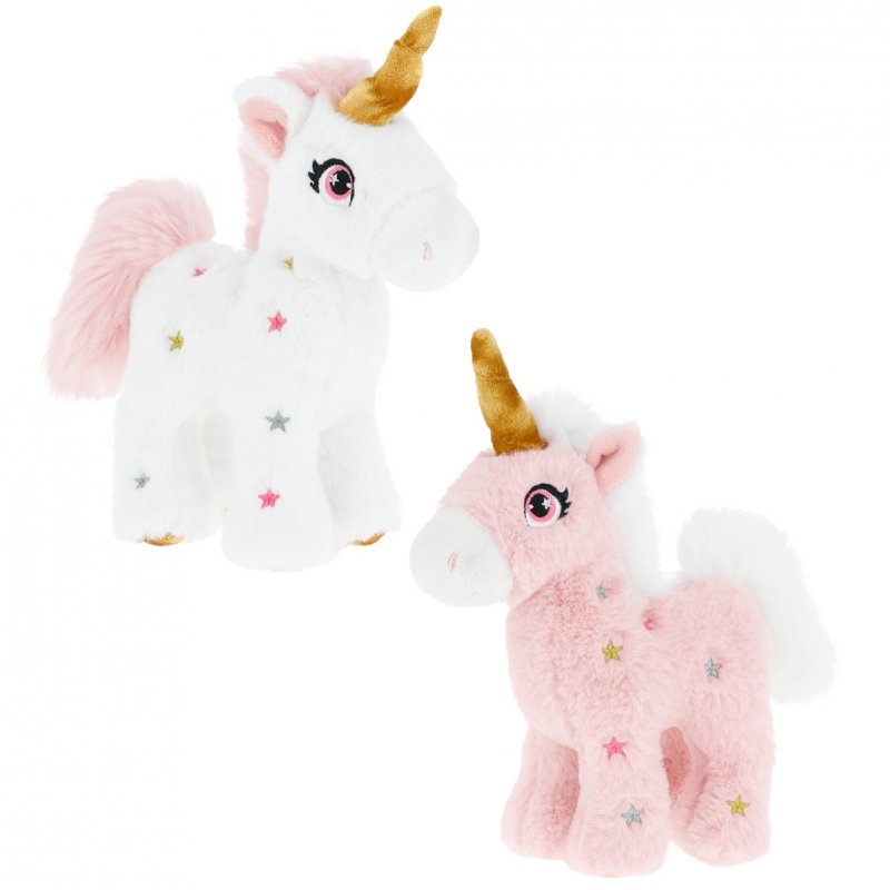 Keeleco Standing Unicorn Soft Toy - 13cm, Ultra Soft