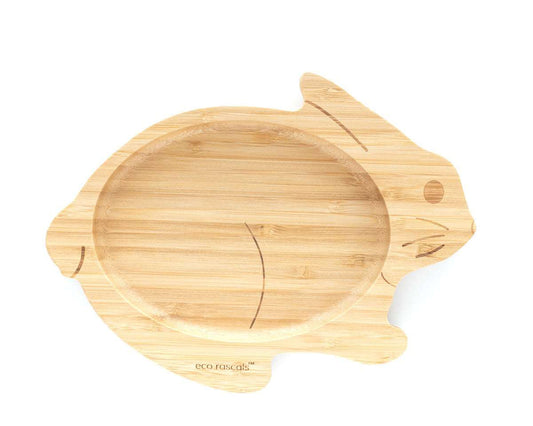 Eco Rascals Bamboo Rabbit Feeding Plate