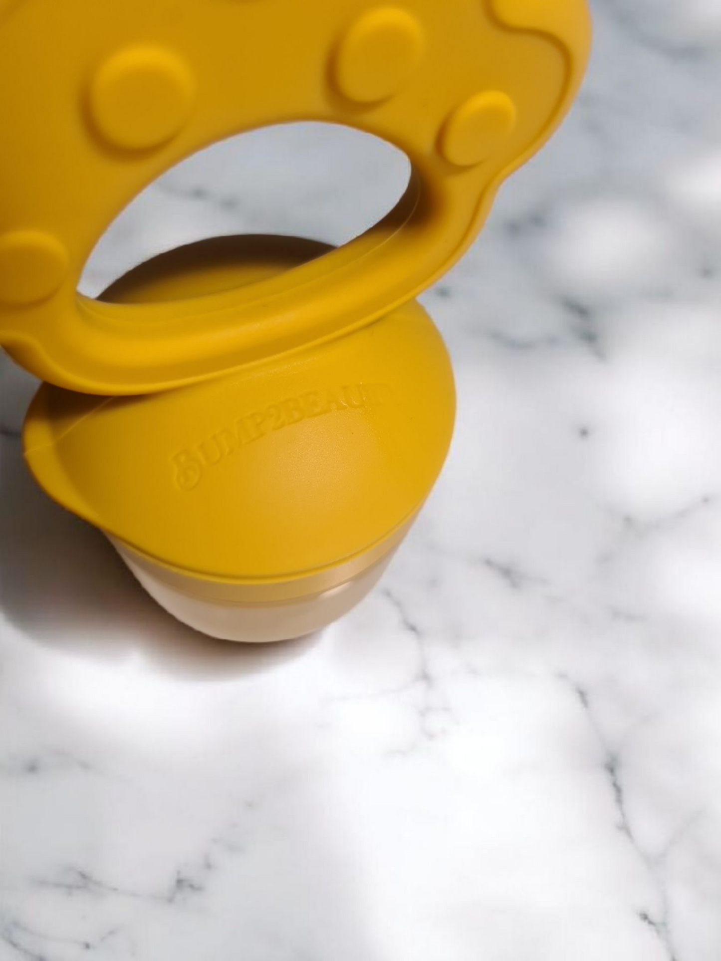 Bump2Beauty Mustard Silicone Baby Feeder Pacifier