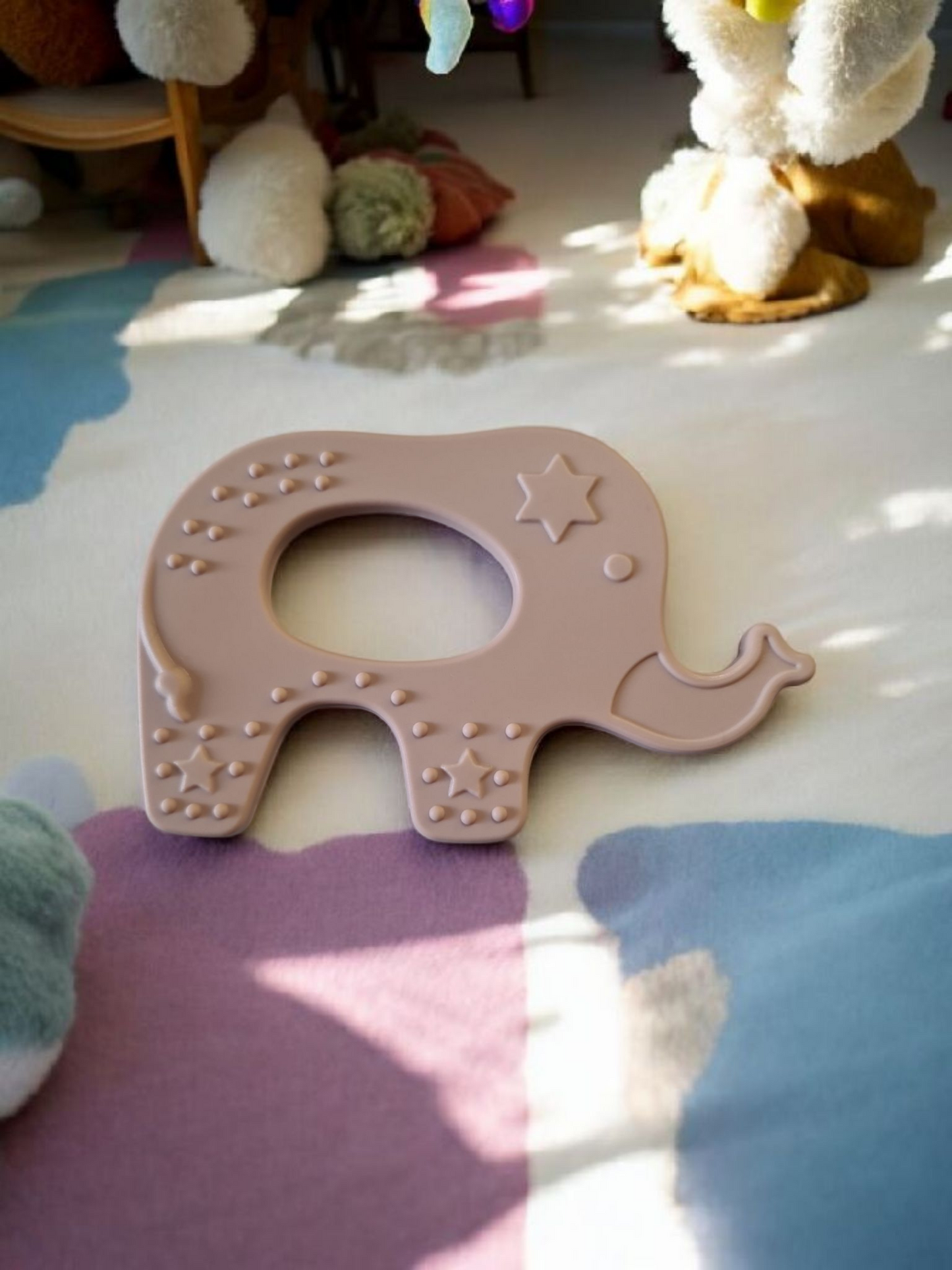 Bump2Beauty Elephant Shaped Silicone Easy Hold Teether