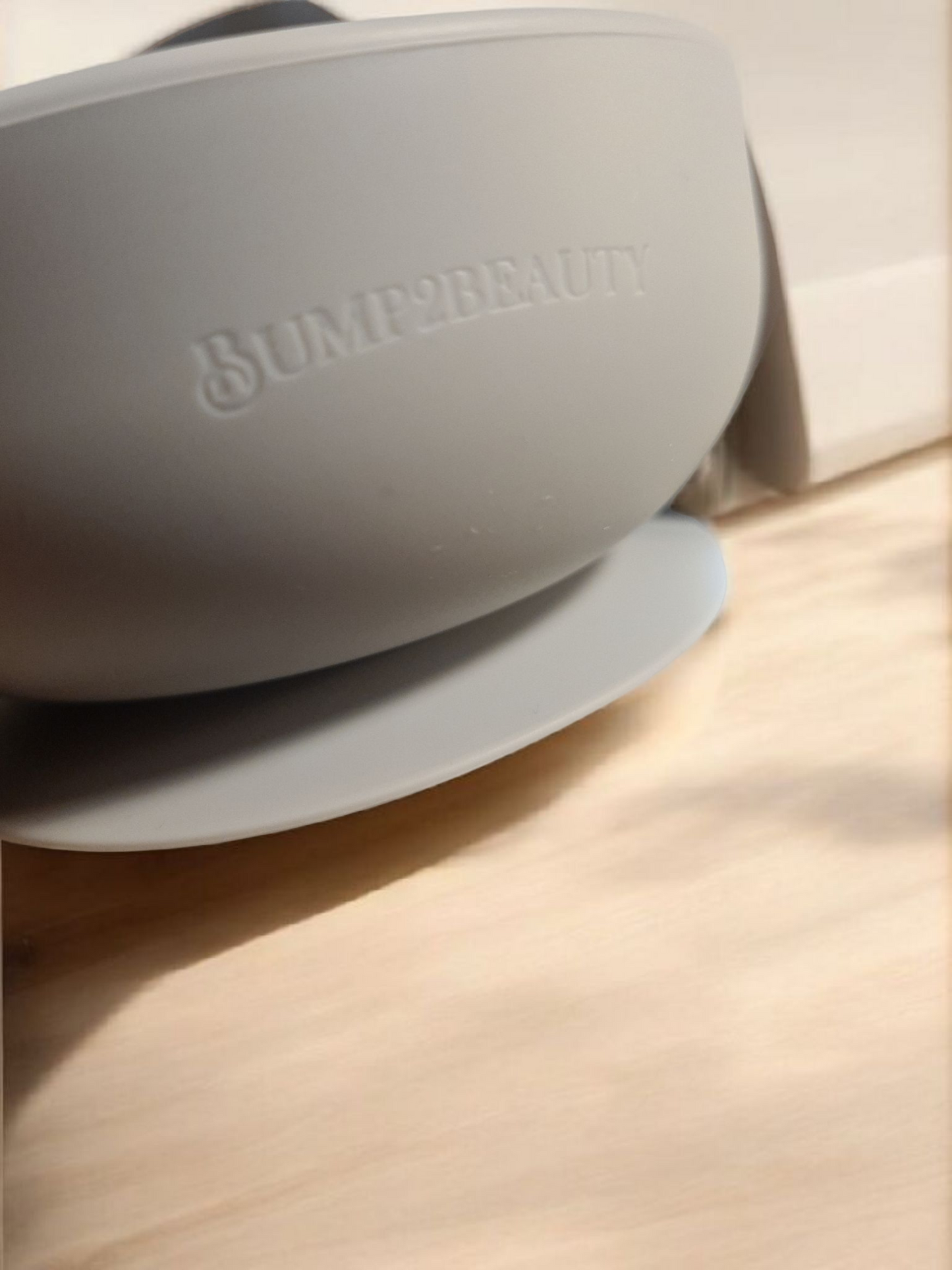 Bump2Beauty Pale Blue Silicone Feeding Bowl & Spoon Set