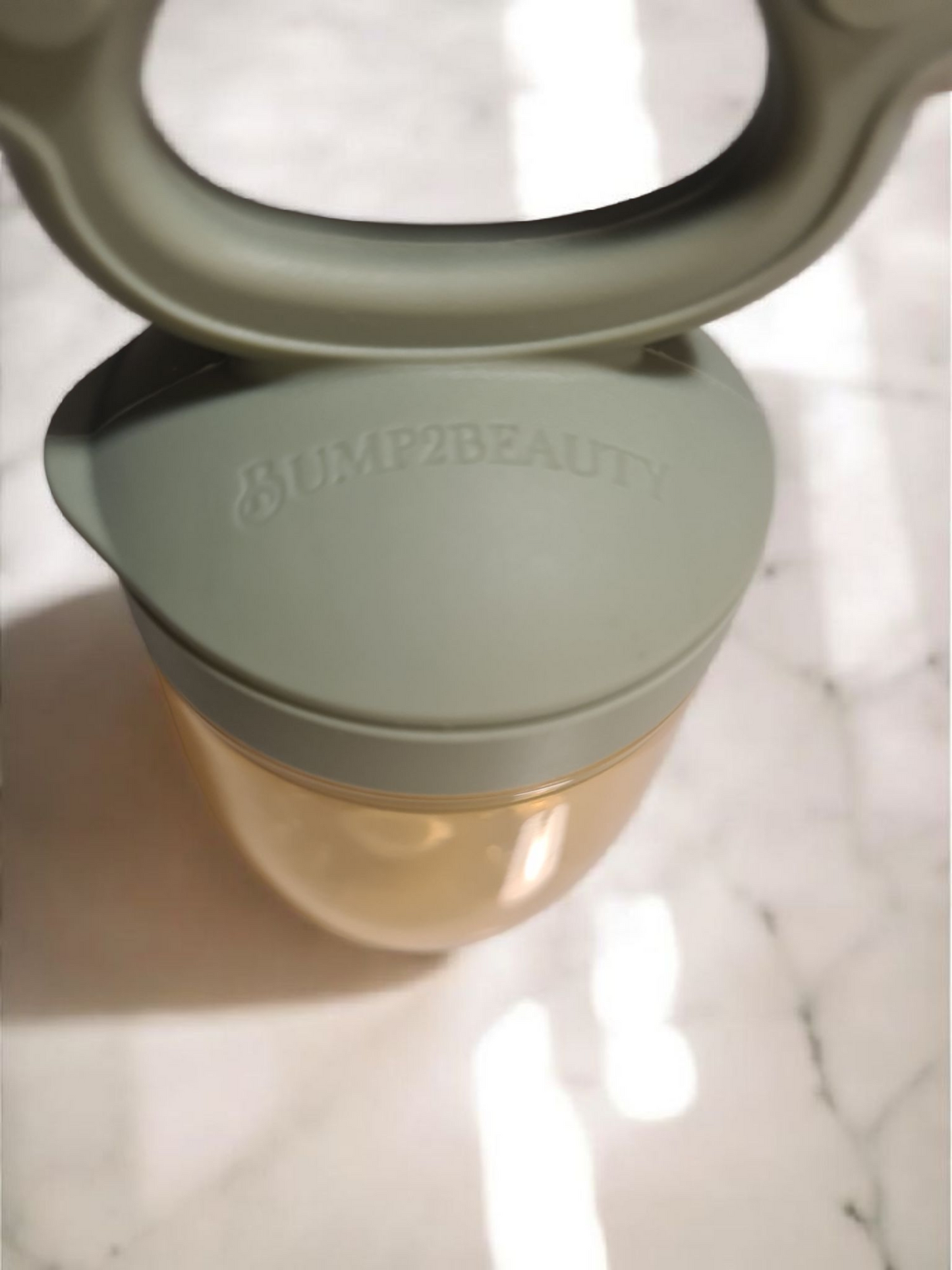 Bump2Beauty Sage Green Silicone Baby Feeder Pacifier