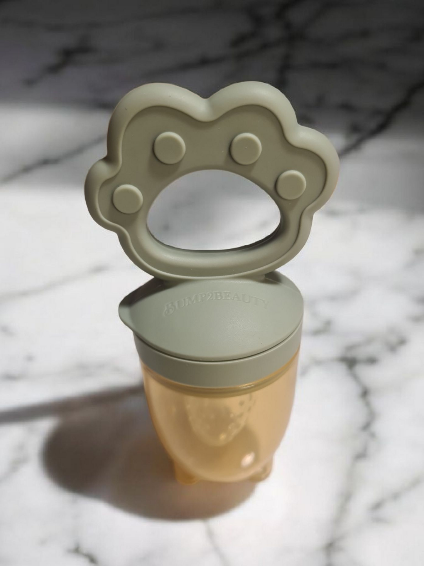 Bump2Beauty Sage Green Silicone Baby Feeder Pacifier