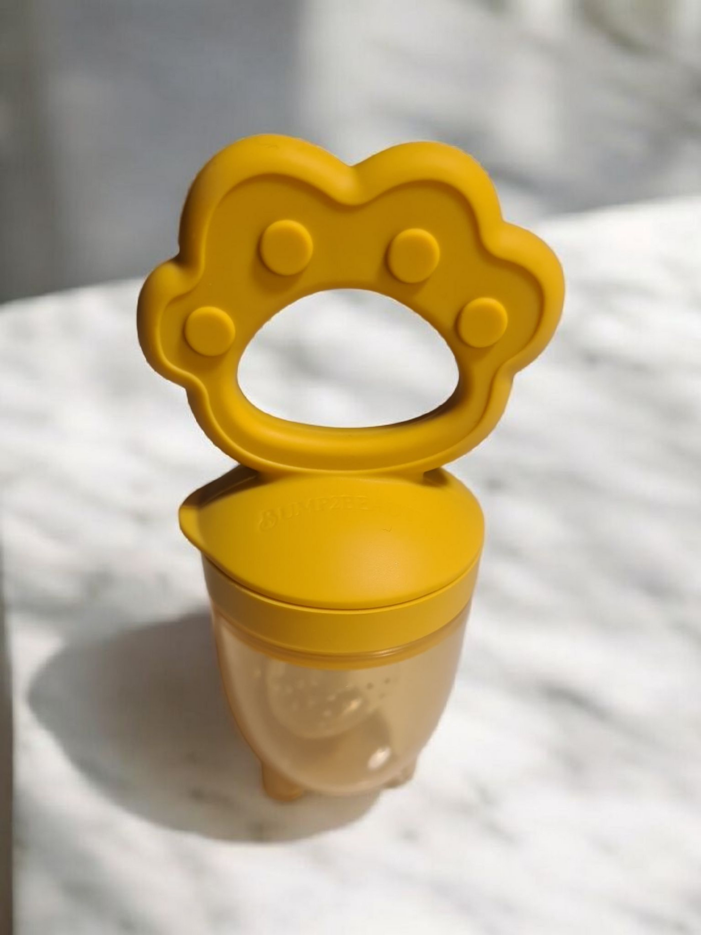 Bump2Beauty Mustard Silicone Baby Feeder Pacifier