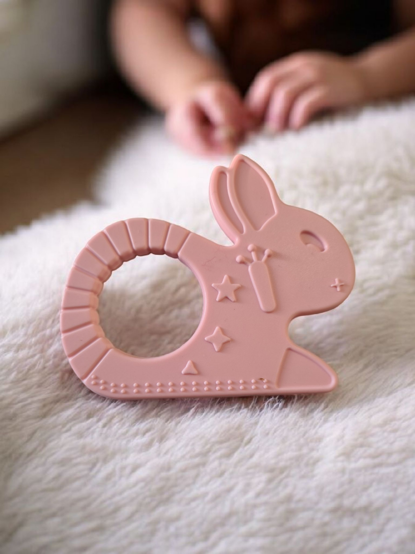 Bump2Beauty Rabbit Shaped Silicone Easy Hold Teether