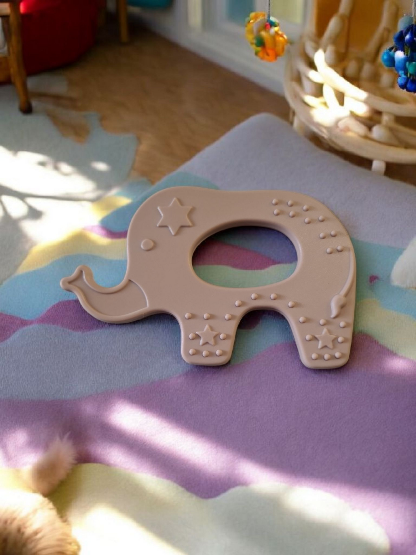 Bump2Beauty Elephant Shaped Silicone Easy Hold Teether