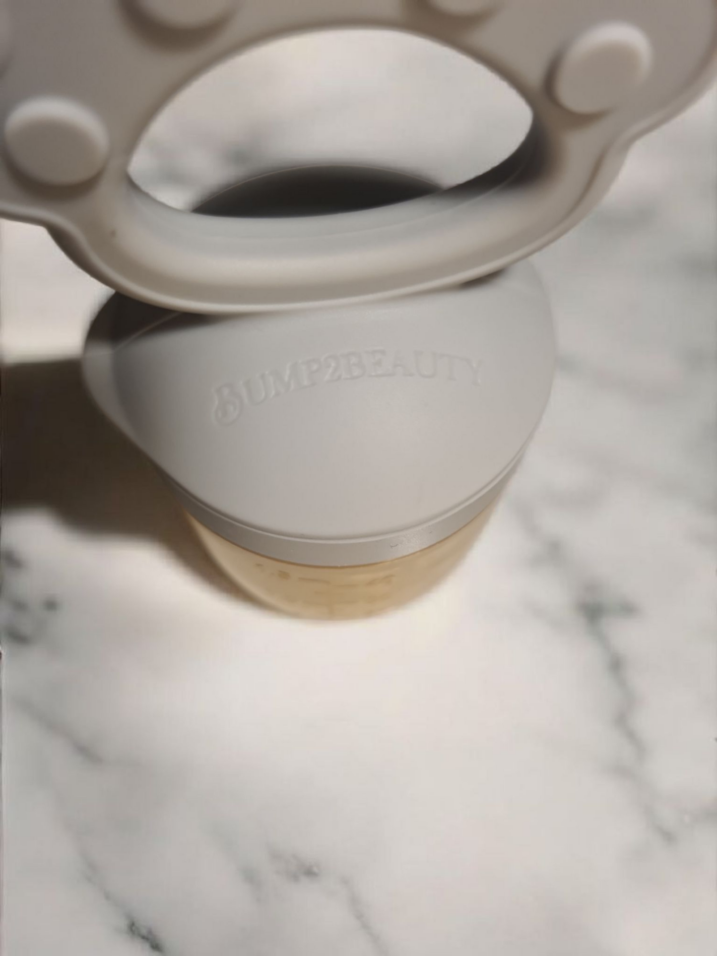 Bump2Beauty Grey Silicone Baby Feeder Pacifier